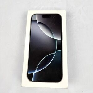 Apple IPhone 16 Pro Box Only 128GB White Titanium MYMA3LL/A‎ Empty Retail